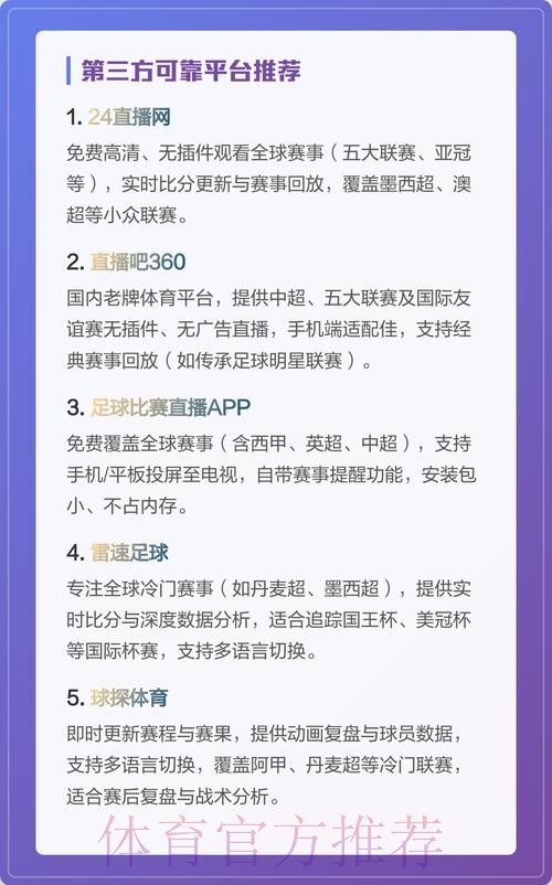 世界杯直播手机热门平台推荐 世界杯直播手机热门平台推荐
